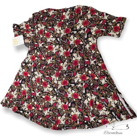 LuLaRoe Perfect T Floral Pattern Size XXS - Picture 7 of 10